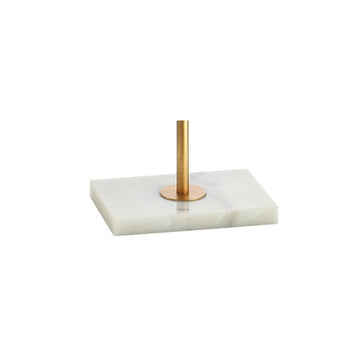 Haines 60" Modern Circle Marble/Metal LED Floor Lamp - JONATHAN Y